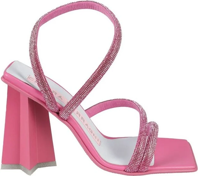 Chiara Ferragni Embellished Square Toe Sandals