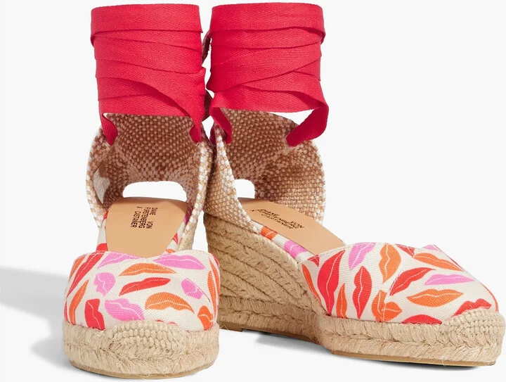 Chiara printed canvas wedge espadrilles - Image 2