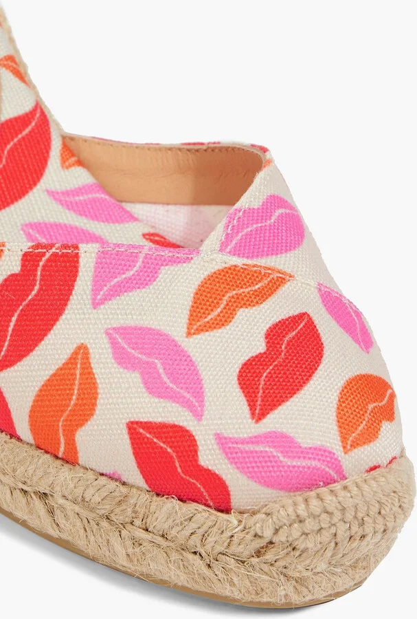 Chiara printed canvas wedge espadrilles - Image 4