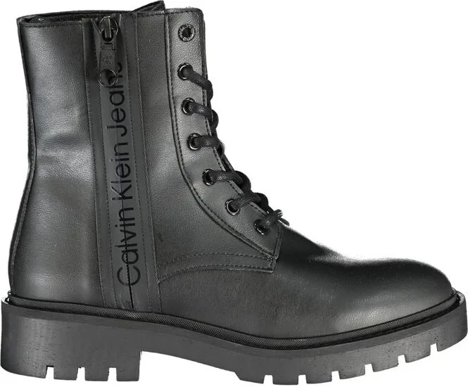 Chic Ankle Boot with Laces and Zip Women's Detail