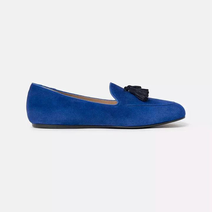 Chic Blue Suede Loafers for the Discerning Men's Gentleman