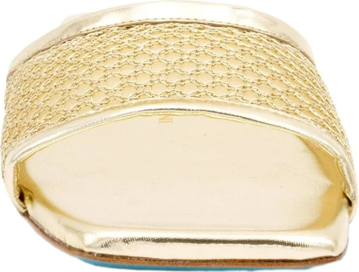 Chic Calliope Gold Nadina Slides for Spring and Summer - Image 8