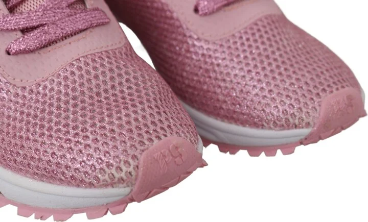 Chic Powder Pink High-Craft Women's Sneakers - Image 3