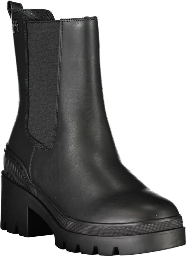 Chic Side Elastic Ankle Boots with Logo Women's Detail - Image 2