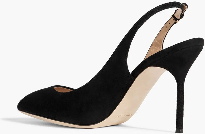 Chichi 90 suede slingback pumps - Image 3
