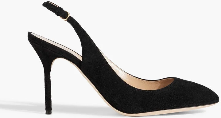 Chichi 90 suede slingback pumps
