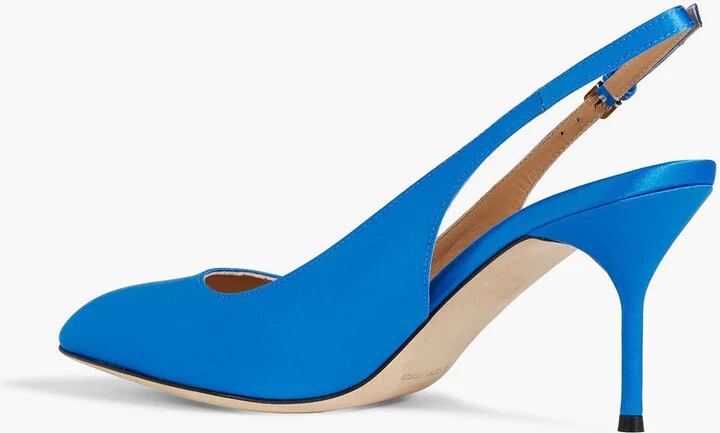 Chichi satin slingback pumps - Image 3