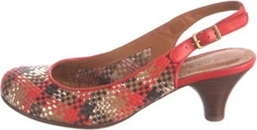 Brown, Pattern Prints, Red