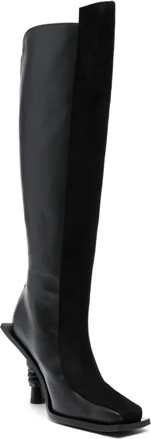 Chikari 110mm zebra-print boots - Image 2