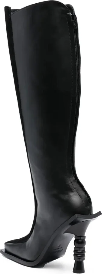 Chikari 110mm zebra-print boots - Image 3