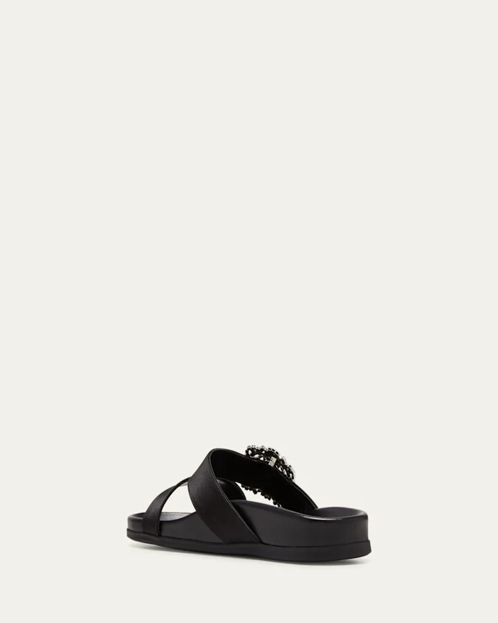 Chilanghi Crystal Buckle Slide Sandals - Image 10