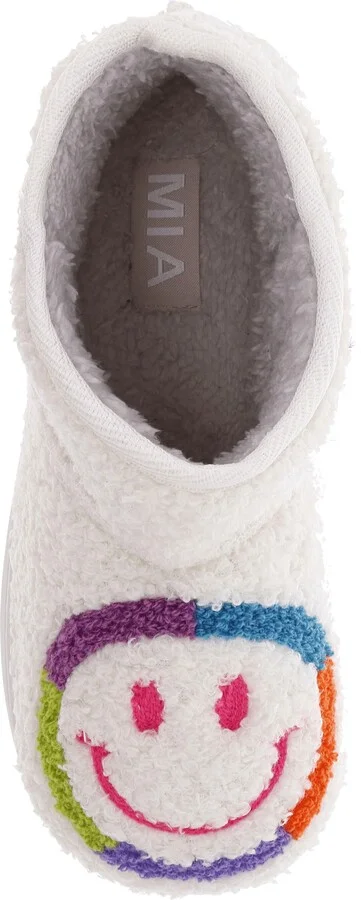 Chill Smiley Faux Shearling Bootie Slipper - Image 9