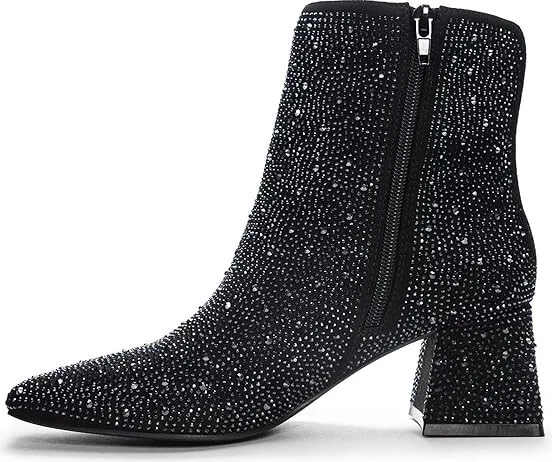 Chinese Laundry Diya Women's Shoes Black Fine Suede Stones : 6 M, Synthetic - Image 4