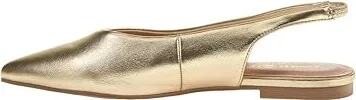 Chinese Laundry Hadiya Women's Flat Shoes Gold : 7.5 M, Leather/Rubber - Image 4