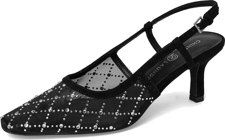 Chinese Laundry Macee High Women's Heels Black/Black : 9 M, Leather - Image 5