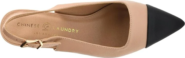 Chinese Laundry Mariella High Women's Heels Nude/Black : 8.5 M, Leather/Rubber - Image 2