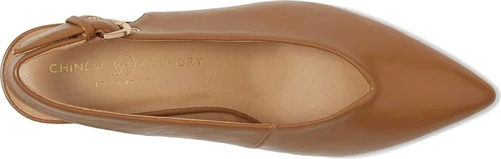 Chinese Laundry Menny High Women's Heels Camel : 7.5 M, Leather/Rubber - Image 2