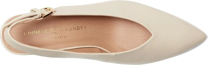 Chinese Laundry Menny High Women's Heels Cream : 7.5 M, Leather/Rubber - Image 2
