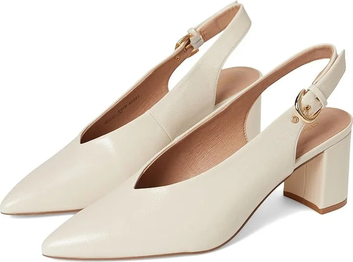 Chinese Laundry Menny High Women's Heels Cream : 7 M, Leather/Rubber