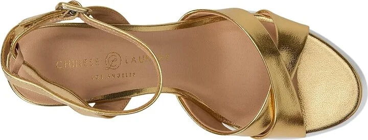 Chinese Laundry Theena Women's Sandals Gold : 9.5 M, Leather - Image 2