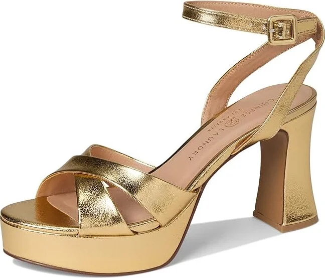 Chinese Laundry Theena Women's Sandals Gold : 9.5 M, Leather - Image 5