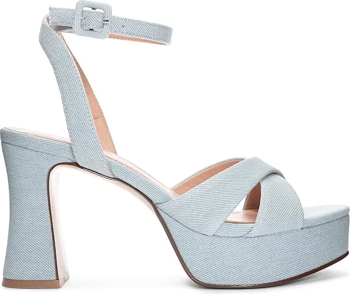 Chinese Laundry Theena Women's Sandals Lt Blue : 8 M, Leather - Image 5