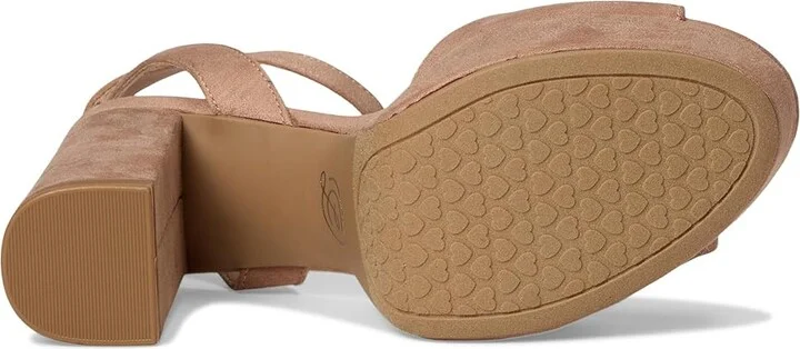 Chinese Laundry Theresa High Women's Heels Dark Nude Microsuede : 10 M, Textile - Image 4
