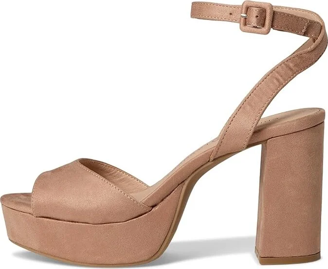 Chinese Laundry Theresa High Women's Heels Dark Nude Microsuede : 10 M, Textile - Image 7