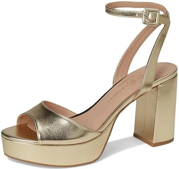 Chinese Laundry Theresa High Women's Heels Gold Metallic : 10 M, Textile - Image 5