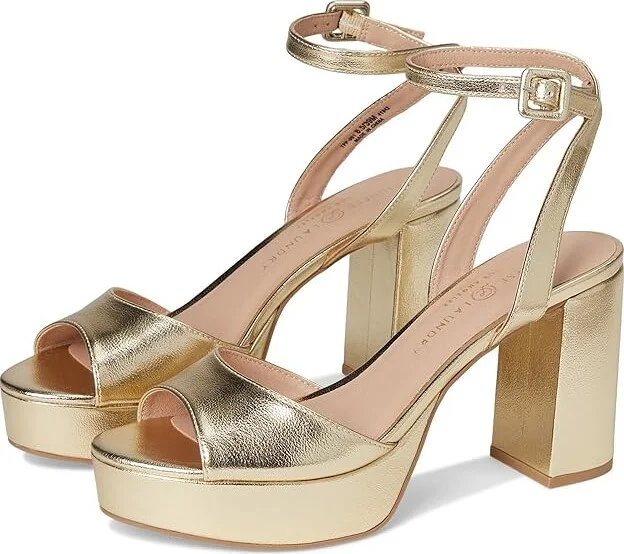 Chinese Laundry Theresa High Women's Heels Gold Metallic : 10 M, Textile