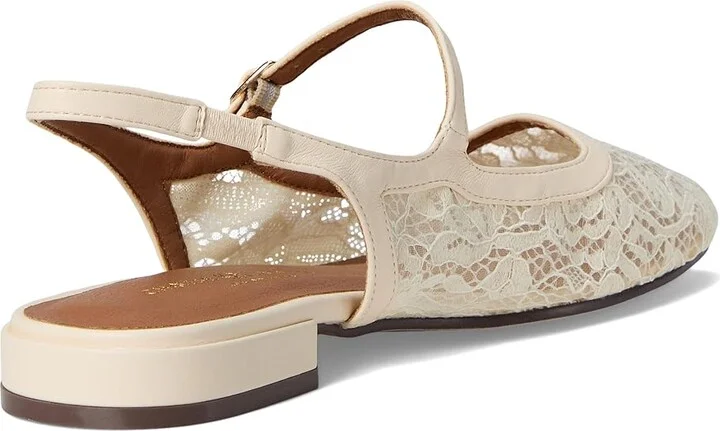 Chinese Laundry Vila Women's Flat Shoes Cream : 8.5 M, Leather/Mesh/Rubber - Image 4