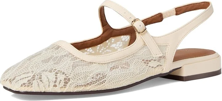 Chinese Laundry Vila Women's Flat Shoes Cream : 8.5 M, Leather/Mesh/Rubber - Image 5