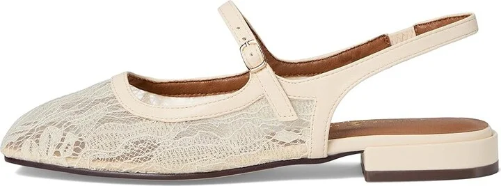 Chinese Laundry Vila Women's Flat Shoes Cream : 8.5 M, Leather/Mesh/Rubber - Image 6