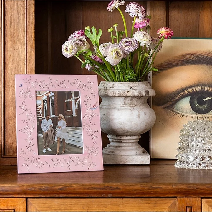 Chinoiserie 5'' x 7'' Frame - Pink - Image 2