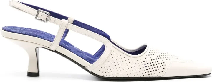 Chisel 50mm slingback pumps