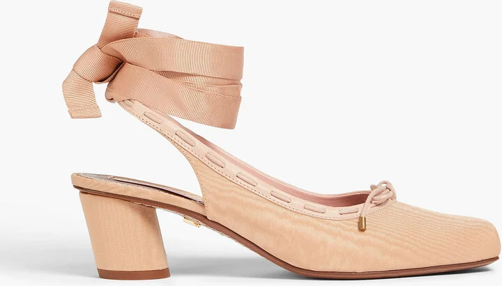 Chisel Toe Ballerina 45 moire pumps