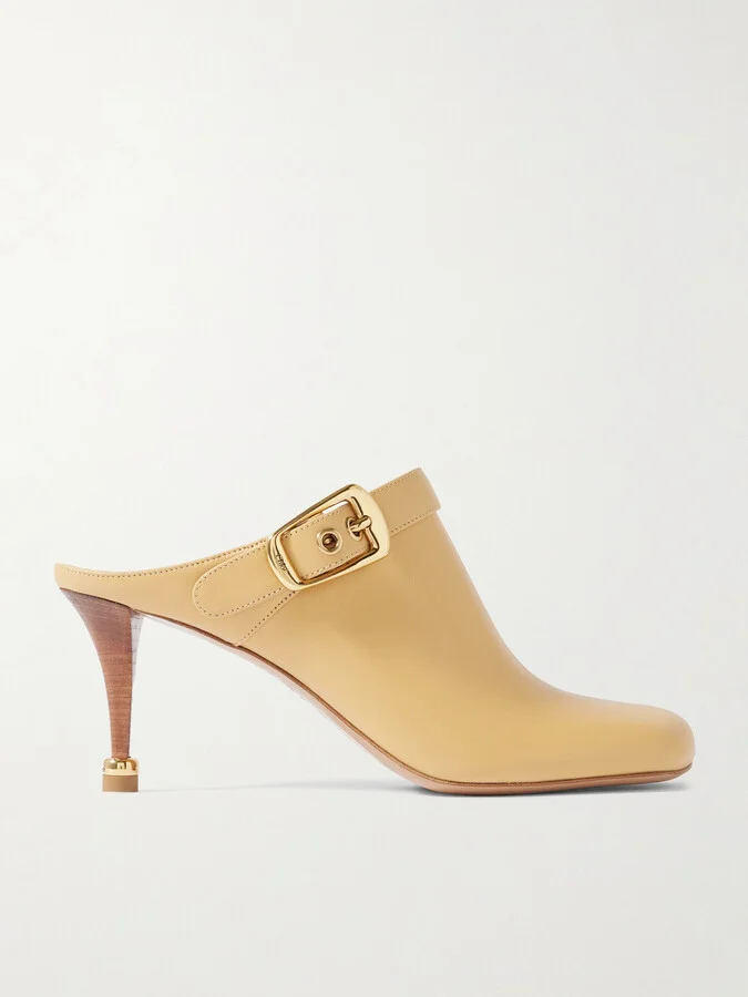 Chloé - Andrea Leather Mules - Brown