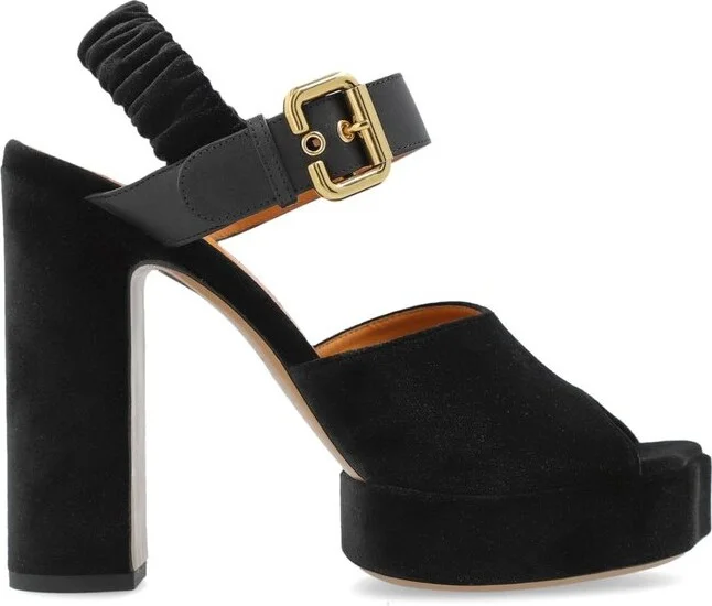 Chloé Aria Buckle Detailed Platform Sandals