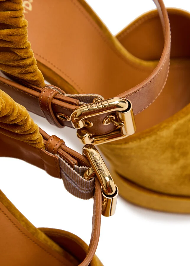 Chloe Aria Suede Platform Sandals - Image 7