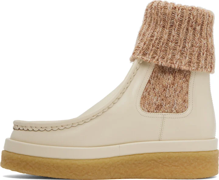 Chloé Beige Jamie Boots - Image 3