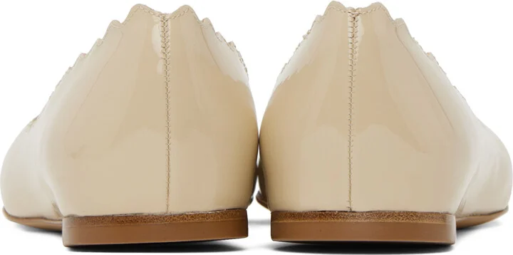 Chloé Beige Lauren Ballerina Flats - Image 2