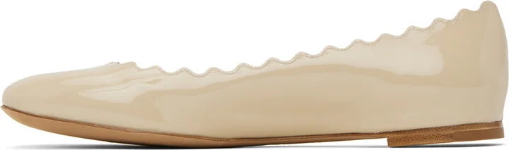 Chloé Beige Lauren Ballerina Flats - Image 3