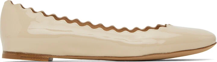 Chloé Beige Lauren Ballerina Flats