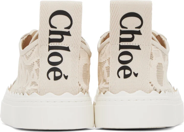 Chloé Beige Lauren Sneakers - Image 2