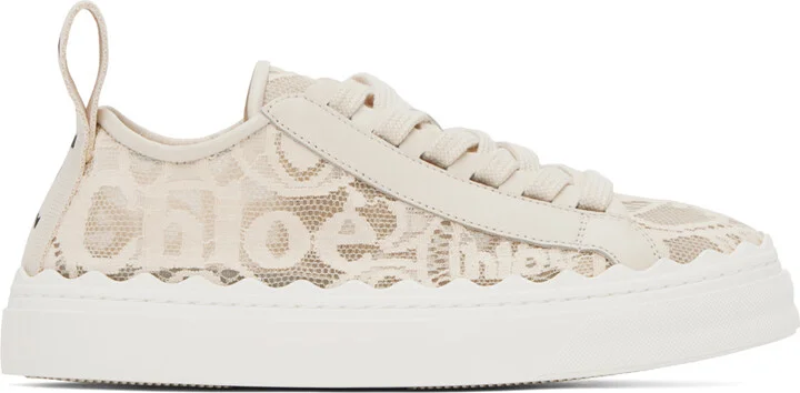 Chloé Beige Lauren Sneakers