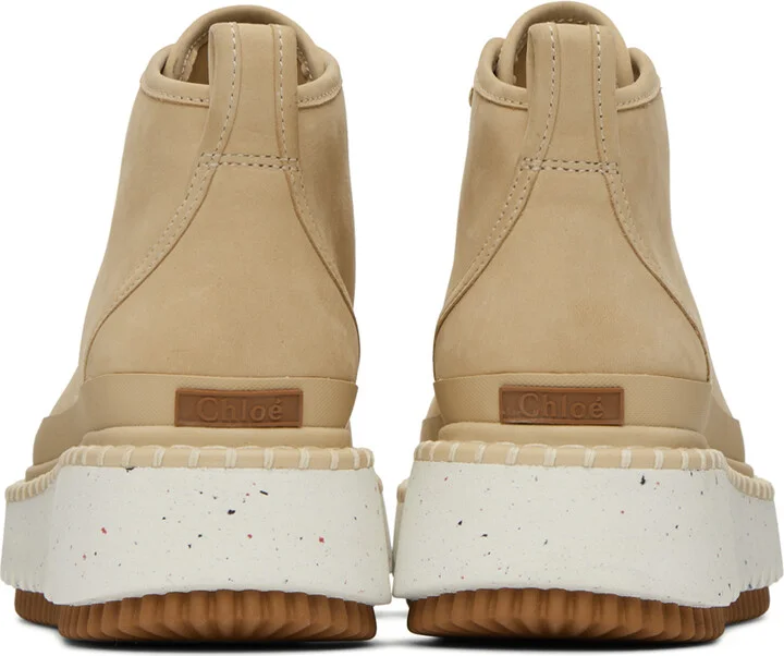 Chloé Beige Lilli Ankle Boots - Image 2
