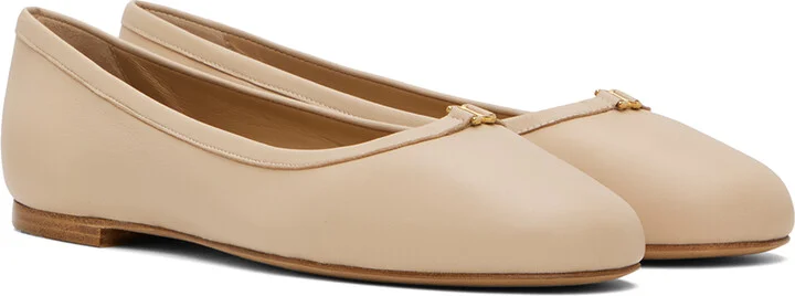Chloé Beige Marcie Ballerina Flats - Image 4