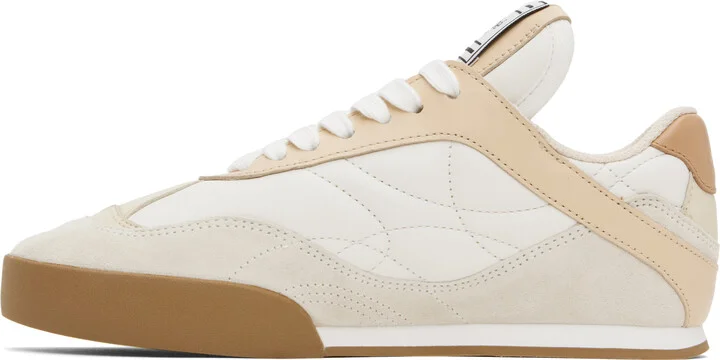 Chloé Beige & White 'Chloé Kick' Sneakers - Image 3