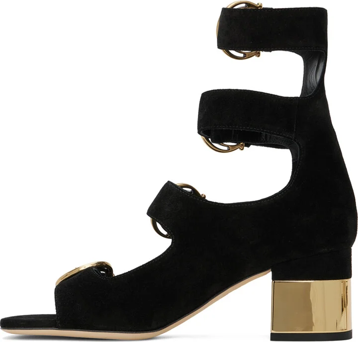 Chloé Black Alizè Heeled Sandals - Image 3
