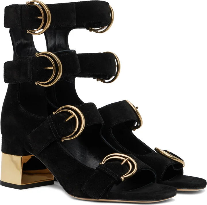 Chloé Black Alizè Heeled Sandals - Image 4